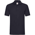 Deep Navy - Front - Fruit of the Loom Mens Premium Cotton Pique Polo Shirt