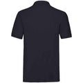 Deep Navy - Back - Fruit of the Loom Mens Premium Cotton Pique Polo Shirt