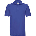 Royal Blue - Front - Fruit of the Loom Mens Premium Cotton Pique Polo Shirt