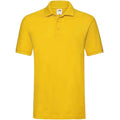 Sunflower - Front - Fruit of the Loom Mens Premium Cotton Pique Polo Shirt