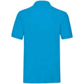 Azure - Back - Fruit of the Loom Mens Premium Cotton Pique Polo Shirt