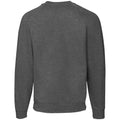 Dark Heather - Back - Fruit Of The Loom Adults Unisex Classic Raglan Sweatshirt