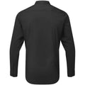 Black - Back - Premier Adults Unisex Long Sleeve Grandad Shirt