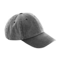 Vintage Black - Front - Beechfield Vintage Low Profile Cap