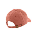 Orange - Back - Beechfield Vintage Low Profile Cap