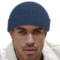 Sun Yellow - Back - Beechfield Engineered Knit Ribbed Beanie