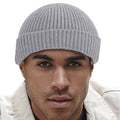 Light Grey - Back - Beechfield Engineered Knit Ribbed Beanie