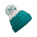 Emerald-Soft White - Front - Beechfield Apres Beanie