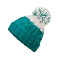 Emerald-Soft White - Back - Beechfield Apres Beanie