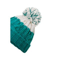 Emerald-Soft White - Side - Beechfield Apres Beanie