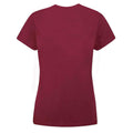 Burgundy - Back - Mantis Womens-Ladies Organic T-Shirt