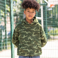 Green Camo - Back - AWDis Childrens-Kids Camo Hoodie