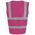 Raspberry - Back - PRO RTX High Visibility Unisex Waistcoat