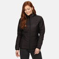 Black-Black - Side - Regatta Professional Ladies-Womens Firedown Insulated Jacket