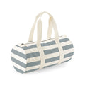 Natural-Grey - Front - Westford Mill Unisex Nautical Barrel Bag