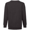 Black - Back - Fruit of the Loom Kids-Childrens Classic Drop Shoulder Sweatshirt