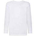 White - Front - Fruit of the Loom Kids-Childrens Classic Drop Shoulder Sweatshirt