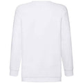 White - Back - Fruit of the Loom Kids-Childrens Classic Drop Shoulder Sweatshirt