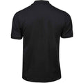 Black - Back - Tee Jays Mens Luxury Stretch Pique Polo Shirt