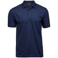 Flintstone - Front - Tee Jays Mens Luxury Stretch Pique Polo Shirt