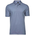 Denim - Front - Tee Jays Mens Luxury Stretch Pique Polo Shirt