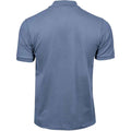 Denim - Back - Tee Jays Mens Luxury Stretch Pique Polo Shirt