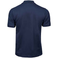 Navy - Back - Tee Jays Mens Luxury Stretch Pique Polo Shirt