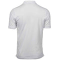 White - Back - Tee Jays Mens Luxury Stretch Pique Polo Shirt