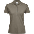 Clay - Front - Tee Jays Womens-Ladies Luxury Stretch Polo Shirt