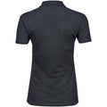 Dark Grey - Back - Tee Jays Womens-Ladies Luxury Stretch Polo Shirt