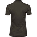 Dark Olive - Back - Tee Jays Womens-Ladies Luxury Stretch Polo Shirt