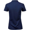 Denim - Back - Tee Jays Womens-Ladies Luxury Stretch Polo Shirt