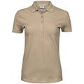 Kit - Front - Tee Jays Womens-Ladies Luxury Stretch Polo Shirt