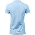 Light Blue - Back - Tee Jays Womens-Ladies Luxury Stretch Polo Shirt