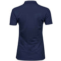 Navy - Back - Tee Jays Womens-Ladies Luxury Stretch Polo Shirt