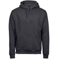 Dark Grey - Front - Tee Jays Mens Hooded Sweatshirt