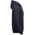 Navy - Side - Tee Jays Mens Hooded Sweatshirt