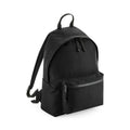 Black - Front - BagBase Recycled Backpack