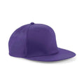 Purple - Back - Beechfield Unisex Adult Snapback Cap