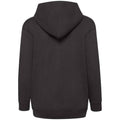 Black - Side - Fruit Of The Loom Childrens-Kids Hooded Sweatshirt