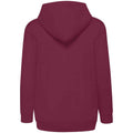 Burgundy - Pack Shot - Fruit Of The Loom Childrens-Kids Hooded Sweatshirt