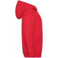 Red - Back - Fruit Of The Loom Childrens-Kids Hooded Sweatshirt