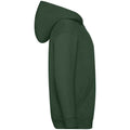 Bottle Green - Pack Shot - Fruit Of The Loom Childrens-Kids Hooded Sweatshirt