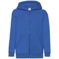 Royal Blue - Front - Fruit Of The Loom Childrens-Kids Hooded Sweatshirt