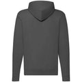 Light Graphite - Back - Fruit of the Loom Mens Hooded Sweatshirt