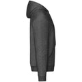 Dark Heather - Front - Fruit of the Loom Mens Hooded Sweatshirt