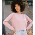 Desert Pink - Back - Next Level Womens-Ladies Long-Sleeved T-Shirt