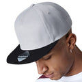 Grey-Black - Side - Beechfield Unisex Adult Snapback Cap