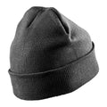 Charcoal Grey - Front - Result Genuine Recycled Unisex Adult Woolly Ski Hat