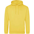 Sun Yellow - Front - Awdis Unisex Adult College Hoodie